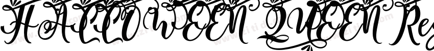 HALLOWEEN QUEEN Reg字体转换